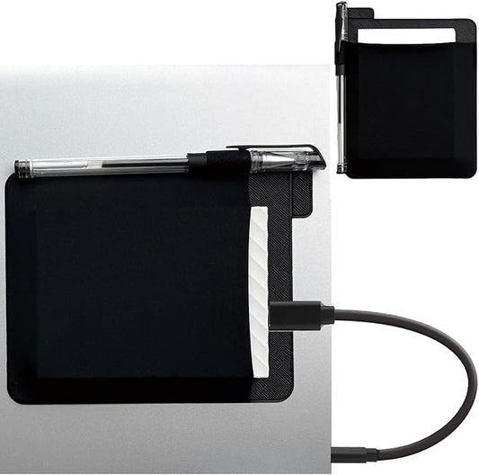 Portable Hard Drive Sleeve for Laptop - SSD Solid State Drive - Reusable Adhesive - Stick on External Hard Drive Carrying Case - Travel Pocket Pouch