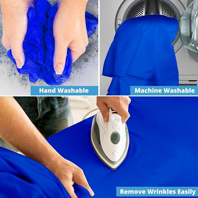 Aimosen 10x10 FT Royal Blue Screen Backdrop for Photography, Large Chromakey Blue Photo Background for Party Portrait Photoshoots Booth Video Studio, High Density Polyester Cloth Fabric Curtain Sheet