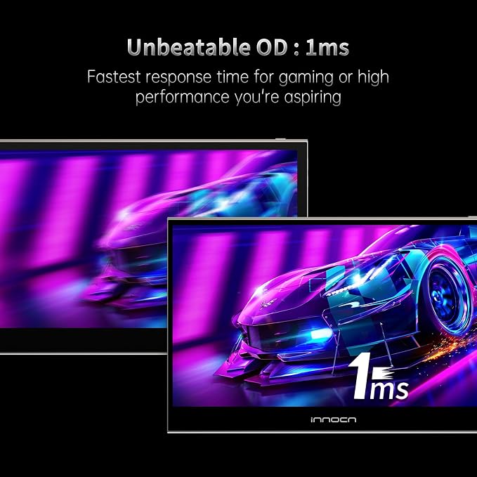 INNOCN 15.6 inch Portable Monitor Touchscreen 4K OLED PU15-Pre USB Type C HDMI External Monitor with Battery for Laptop PC Mac Tablet PS4 Xbox Switch