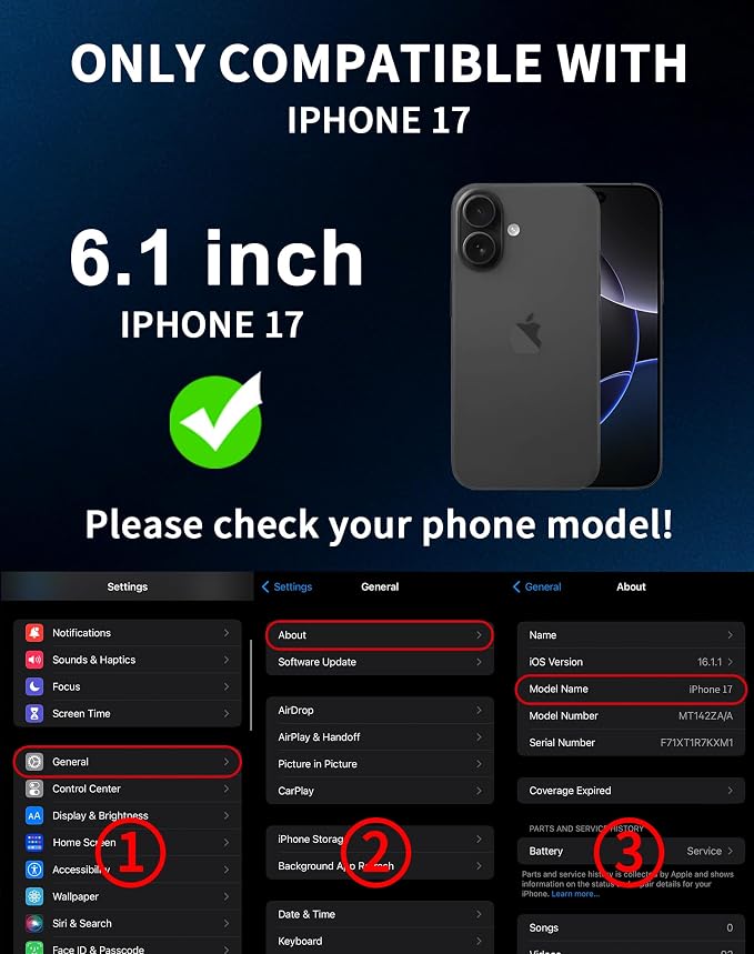 2 Pack for iPhone 17 Privacy Screen Protector [6.3 inch] Anti-Spy Private Tempered Glass Film Accessories Anti-Blue Light 9H Hardness No-Bubble Full Coverage Easy Installation