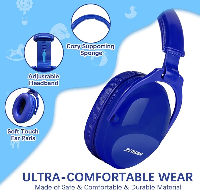 ZOHAN Kids Ear Protection 2 Pack,Kids Noise Canceling Headphone for Concerts, Monster Truck, Fireworks