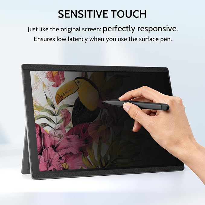 IPROKKO Magnetic Removable Privacy Screen Protector for Microsoft Surface Go 4/3/2/1 10.5 Inch (2018-2023), Matte Anti Glare Blue Light Scratch Spy Laptop Computer Monitor Screen Filter Compatible With Webcam & Pen
