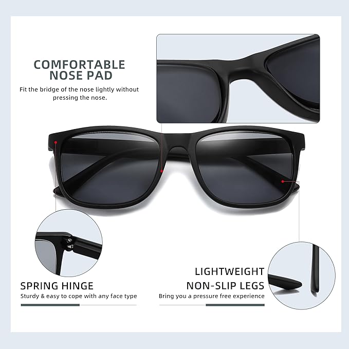 Blue Light Blocking Reading Glasses Men Large Wide Oversized Square Computer Readers Glasses for Big Head/Large Face
