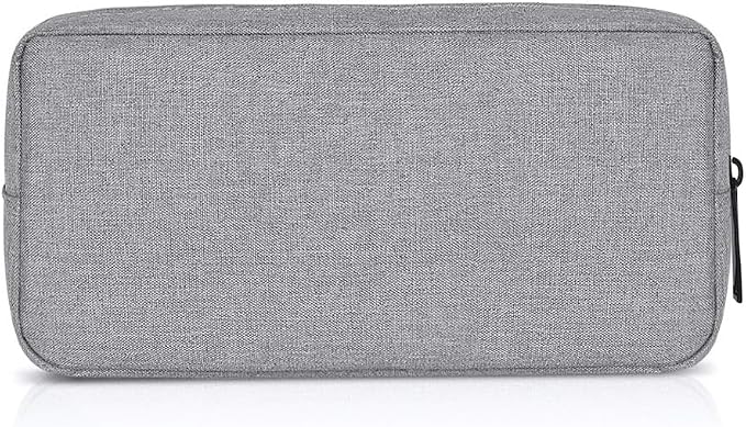 Universal Electronics/Accessories Soft Carrying Case Bag, Durable & Light-weight,Suitable for Out-going, Business, Travel and Cosmetics Kit (Big-Gray)