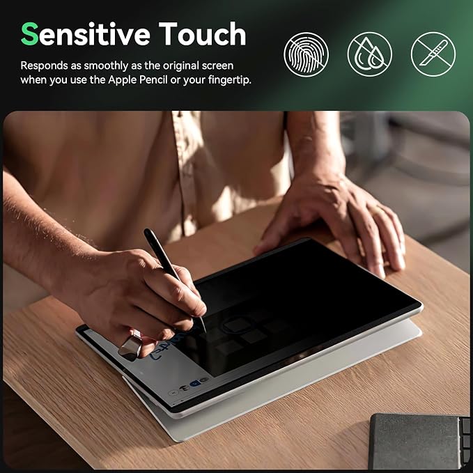 Magnetic Privacy Screen Protector for Microsoft Surface Pro 7+/7/6/5/4/3 - 12.3 In Reusable Surface Pro 7 Screen Protector Anti Glare Film, Anti Blue Light Filter, Removable Shield, Bubble Free Guard