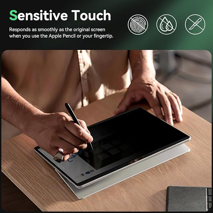 Magnetic Privacy Screen Protector for Surface Pro 11/10/9/8/X -13 Inch Anti Glare Filter, Anti Blue Light Film, Removable Shield Microsoft Surface Pro 9 Accessories, Matte Bubble Free Guard
