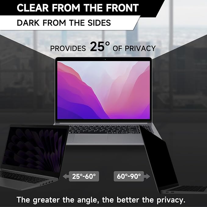13.3 Inch 1920x1200P (16:10) Laptop Privacy Screen Filter, Anti Blue Light Glare & Anti Scratch Computer Privacy Shield, Not for 13" with 16:9 Aspect Ratio Laptop