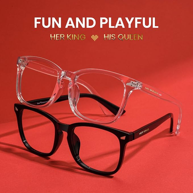 Cyxus Blue Light Glasses Men Women Reduce Eye Strain UV Blocking for Office Work Computer Screen 8082
