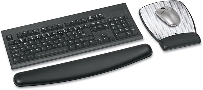 3M WR309LE Gel Wrist Rest for Keyboard Leatherette, Black