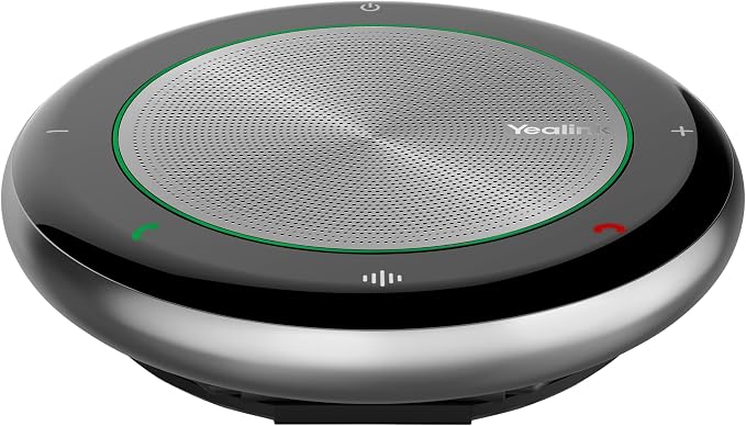 Yealink Bluetooth Speakerphone Conference Microphone Teams Certified CP700 USB Full Duplex Noise Reduction Algorithm Home Office 360° Voice Pickup (Package Without dongle)