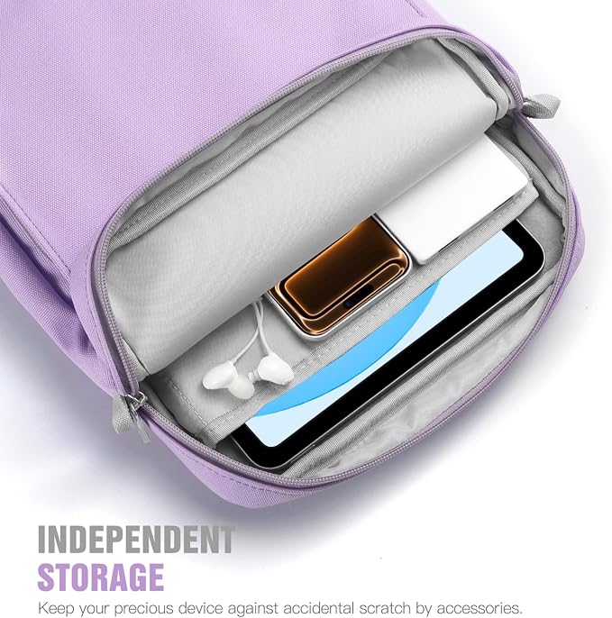 TiMOVO 9-11 Inch Tablet Sleeve Bag with Shoulder Strap for iPad 11-inch A16 2025, iPad 10th Gen. 10.9"/10.2", Galaxy Tab A9+/A11Plus 11", Purple