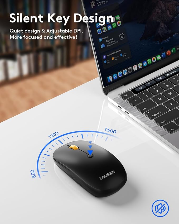 Foldable Keyboard and Mouse, Samsers Folding Bluetooth Keyboard Combo, 2.4G + BT5.0 x 2, Full-Size Portable Travel Keyboard & Rechargeable Wireless Mouse for Windows Android iOS Mac OS, Gray Black