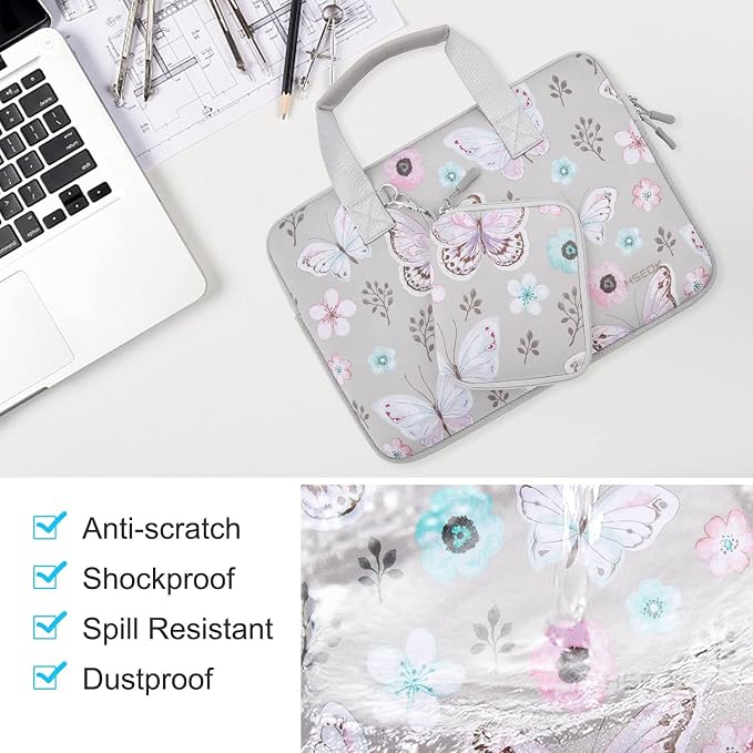 Hseok Laptop Sleeve 14 inch Case with Small Case, Compatible with MacBook Neo 14, MacBook Pro 14 M5/M4/M3/M2/M1, XPS 14 and Most 14 inch Notebooks, Neoprene Computer Handbag,B01F01