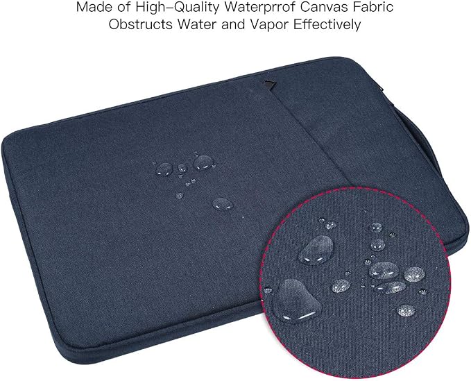 15.6 Inch Laptop Sleeve Case for HP Envy X360 15.6/Pavilion/Chromebook 15, Lenovo ideaPad, Dell Inspiron 15 5000 7000/Dell Chromebook 15.6 Carrying Bag(Blue)