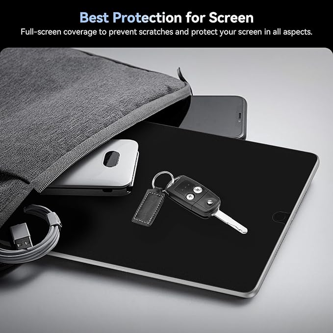 360° Magnetic Privacy Screen for iPad 9th 8th 7th Generation 10.2 Inch & iPad Air 3th & iPad Pro 10.5 In, 4 Way Privacy Removable Anti Glare Blue Light Filter Shield Film Anti Spy Protector