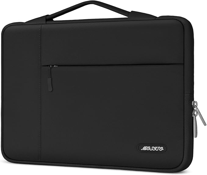 MOSISO Laptop Case 16 inch, 15-15.6 inch Laptop Sleeve with Handle Compatible with MacBook Pro 16 M5 M4 M3 M2 M1, HP Acer Dell Lenovo ASUS, Polyester Multifunctional Computer Bag, Black