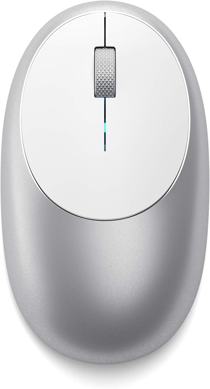 Satechi M1 Wireless Bluetooth Mouse, USB-C Rechargeable, Compact & Portable, for MacBook Air/Pro/Neo, iPad Air/Pro, iPad mini, Mac mini, iMac & Windows - Silver