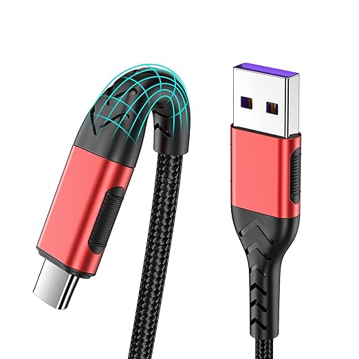 Durcord USB C Cable, Upgarded 2Pack 10ft USB Fast Charging 10 Feet Type C Charging Cord Cable, Fast Type C Charger Braided USB Cable Compatible with iPhone 15 Pro/Plus/Max/Android/Phone/Pad -Red