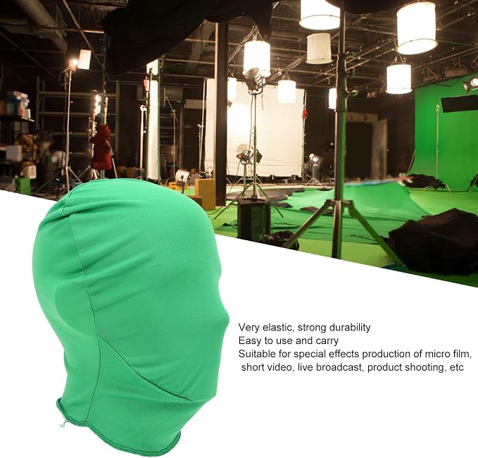 Green Screen Hood, Invisibles Effects Green Mask Photography Background Chroma Keying Video Screen Hood for Film Making Film Equipment (Green)