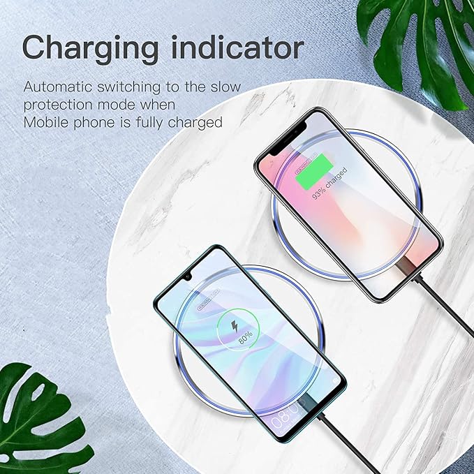 Fast Wireless Charger,20W Max Wireless Charging Pad Compatible with iPhone 17/17 Pro/17 Pro Max/17 Air/16/15/14/13/12/X,AirPods;FDGAO Induction Charge Mat for Samsung Galaxy S25/S24/S23