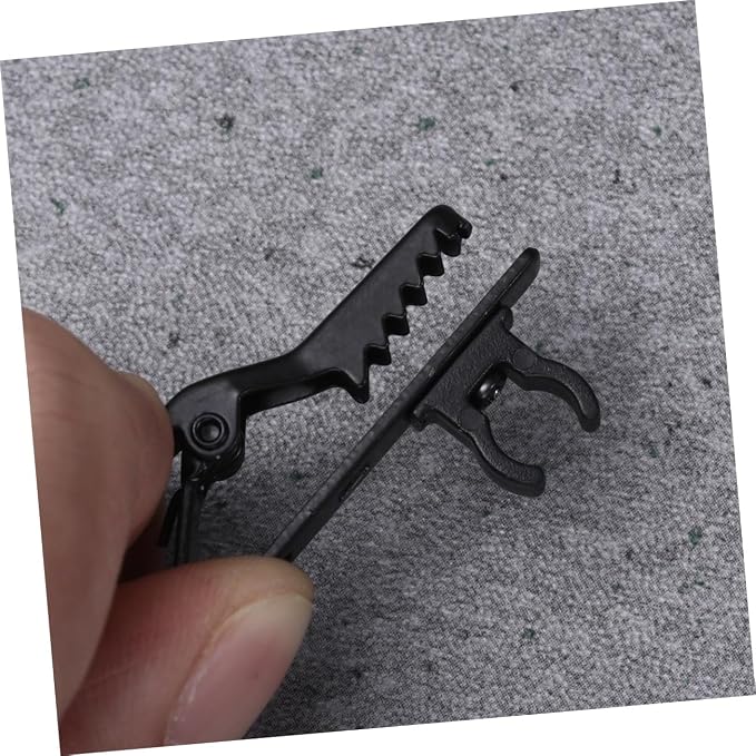 10pcs Wireless Lapel Microphone Clip Easy Clip Design Suitable for Speeches Online Chat