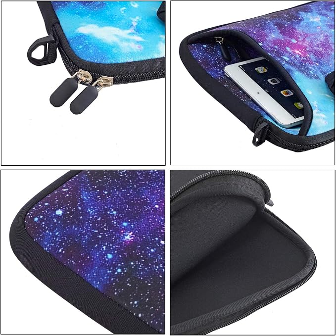 RICHEN 17 inch Laptop Shoulder Bag Carrying Case Computer PC Cover Pouch with Handle Fits 15.6/16/17/17.3/17.4 inch Laptop Notebook (16-17.3 inch, Galaxy)