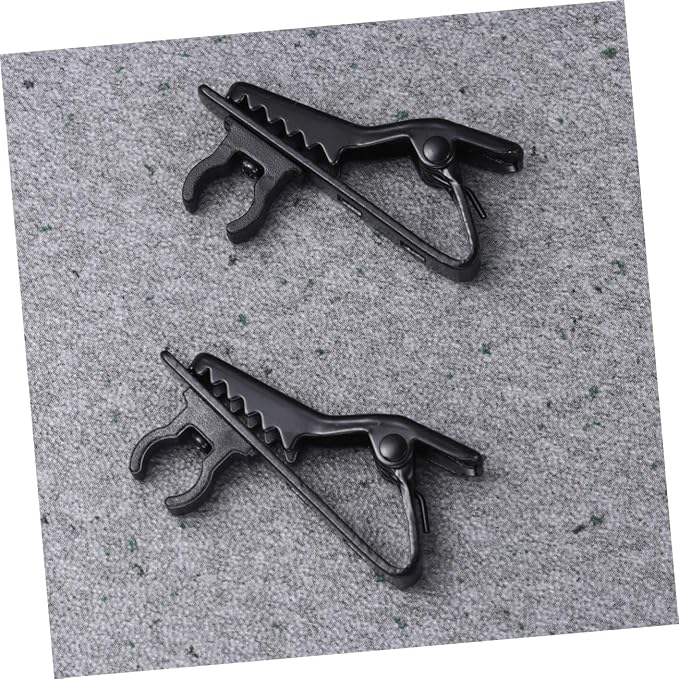 10pcs Wireless Lapel Microphone Clip Easy Clip Design Suitable for Speeches Online Chat