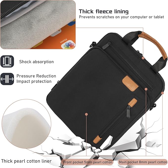 15 inch Laptop Sleeve Bag,Padded Protective Travel Carrying Case for New 15"/15.3" MacBook Air M5 M4 M3 M2 2026-2023,Dell XPS 15 Plus,15 Inch Surface Laptop 7/6/5/4/3,Galaxy Tab S9 Utra 14.6"