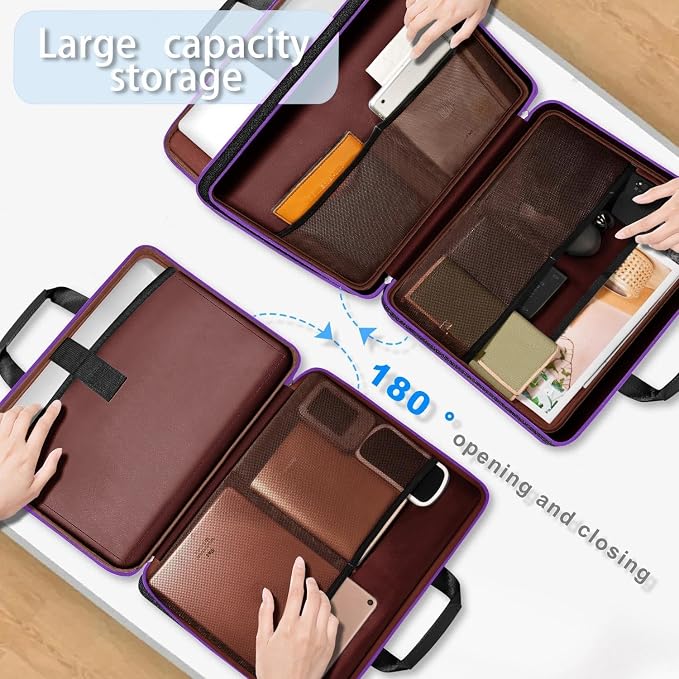 ZINZ Expandable Laptop Case 15.6 Inch Sleeve, Protective Carrying Case Compatible with MacBook Neo 16", MacBook Pro 16"/15.4", Dell XPS 16" and Most 15" 15.6" 16" Notebook，BK01PU01