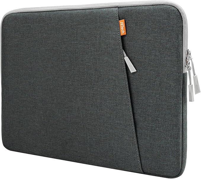 JETech Laptop Sleeve for 16-Inch MacBook Pro (M1-M5, 2019-2026), Waterproof Bag Case with Pocket, Compatible with 16 Inch Notebook (Dark Grey)