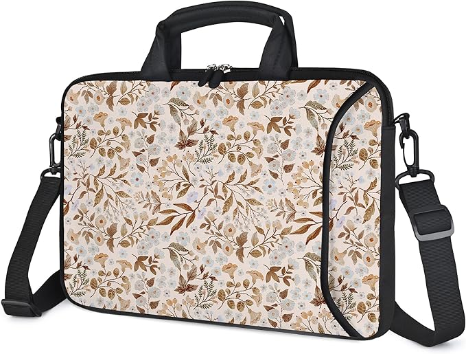 RICHEN 17 inch Laptop Shoulder Bag Carrying Case with Handle Fits 15.6/16/17/17.3/17.4 inch Laptop Notebook (Sicilian Flowers, 16-17.3 inch)