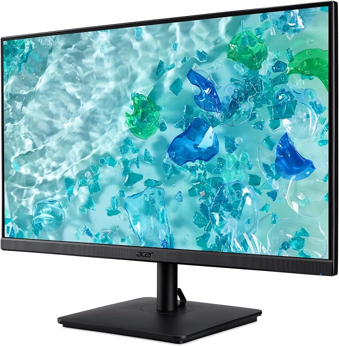 Acer Vero V7 V277 Gbmipx 27" FHD IPS Monitor w/ 4ms Response Time, Anti Glare, VESA Mount (100mm), VGA, HDMI & Black Color (UM.HV7AA.G07) 2 Pack w/DKZ Hub & ErgoFlexy Dual Monitor Mount