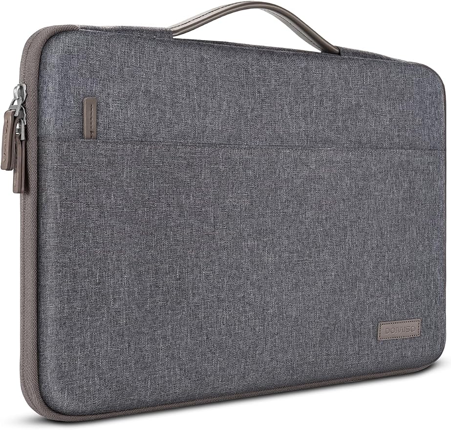 DOMISO 16 inch Laptop Sleeve Protective Case Cover Compatible with 16 16+ inch HP Dell ASUS Lenovo Chromebook,Waterproof Computer Cases Bag with Handle,Dark Grey