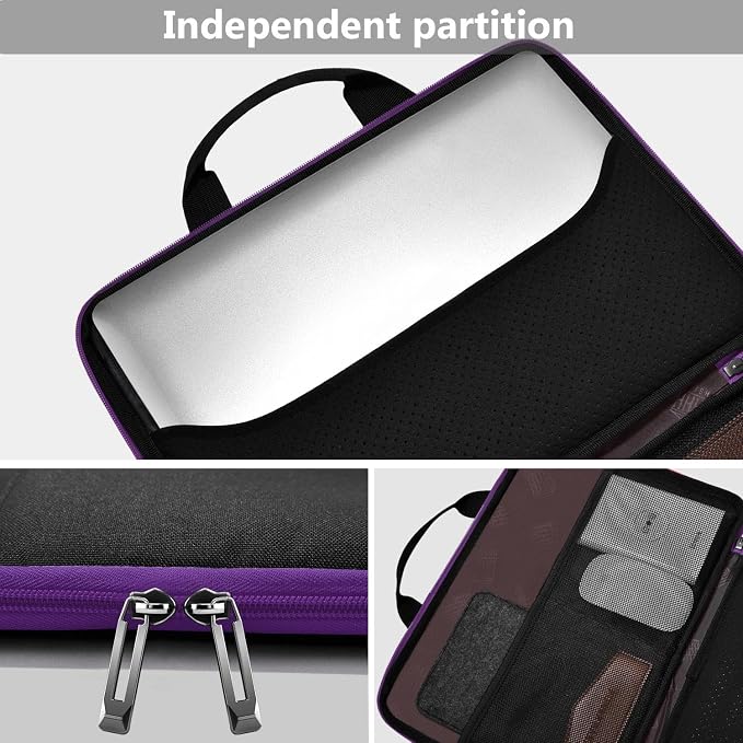 Hseok Laptop Sleeve 13-14 Inch Case Briefcase Compatible with MacBook Neo Pro 14 M5/M4/M3/M2/M1, All Models 13.3 Mac Air/Pro, XPS 13 14, Most Popular 13"-14" Notebooks,BK01PU01