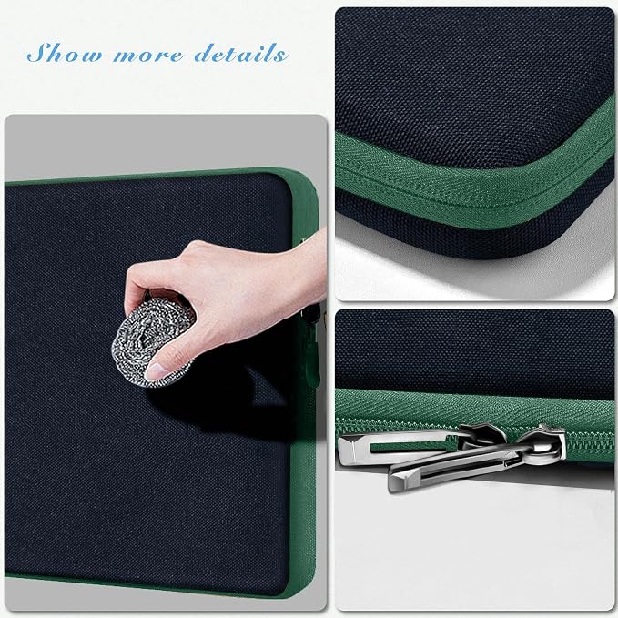 Hseok Laptop Case 13.3-14 Inch Sleeve, Water-Resistant Computer Bag Compatible with MacBook Neo/Pro 14" M5/M4/M3/M2/M1 and All 13.3" Mac Air/Pro, XPS 14 and Most Popular 13.3"-14" Notebook，B02K06