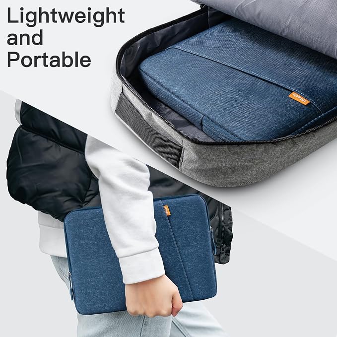 JETech Laptop Sleeve for 13-14Inch MacBook Neo (A18 Pro), MacBook Air/Pro (M1-M5) 2020-2026, 13-13.6 Inch Notebook, Waterproof Shock Resistant Bag Case with Accessory Pocket (Navy)