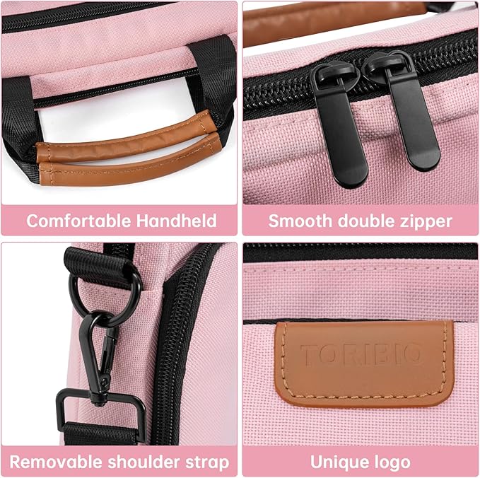 12.9 Inch Tablet Sleeve Bag, Padded Carrying Case for 13" iPad Air M4 M3 M2 2026-2024, iPad Pro M5 M4 M2 M1, Samsung Galaxy Tab S9 FE+/S9+/S8+/S7 FE/S7+ 12.4" 2022/2023, Surface Laptop Go 12.4"