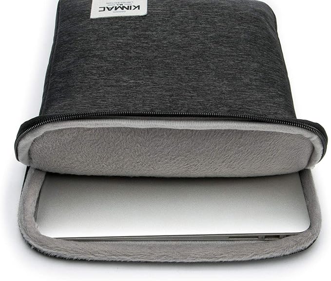 Kinmac 360° Protective Vertical Laptop Sleeve Case Cover Bag with Pocket for MacBook Air 13 inch,iPad Pro 13" and 12.5-13.3 inch HP Lenovo Dell ASUS Acer Laptop Computer (Black)