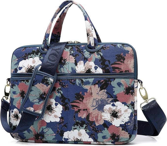 kayond Watercolor orchid Patten water resistant Laptop Shoulder Messenger Bag Case Sleeve for 15 Inch 15.6 Inch Laptop,Laptop Briefcase