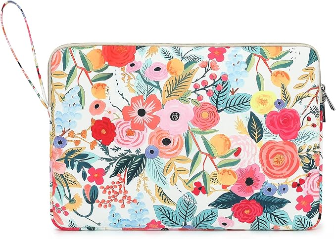 Garden Rose Pattern Laptop Sleeve 15 Inch 15 Case and 15.6 Laptop Bag