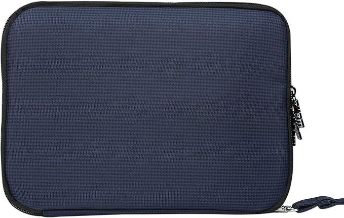 BUBM Double Layer Electronics Organizer, Travel Gadget Bag for Cables, Memory Cards, Flash Hard Drive and More, Fit for iPad or Tablet(up To 9.7")--Large, Dark Blue