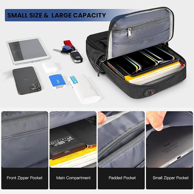 Tablet Sleeve Shoulder Bag for 2026 13 inch iPad Air M4 M3 M2/ iPad Pro 13 M4 M5, 2026 MacBook Neo A18 Pro A3404, iPad Pro 12.9 Carrying Travel Case Bag, Fit Magic Keyboard