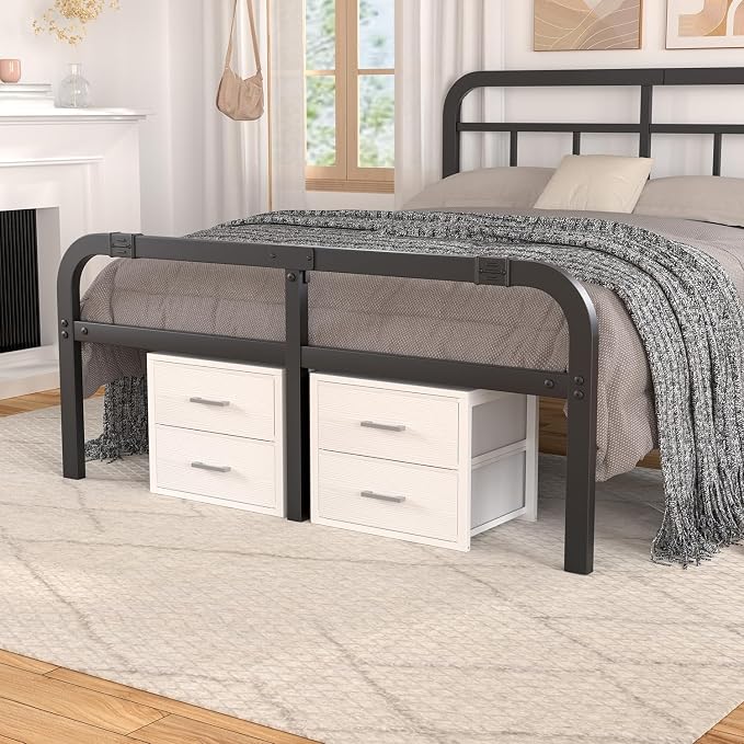 BOLUO Stackable Storage Drawers Closet Organizers and Storage Fabric White 2 Drawer Dresser for Bedroom 2 Packs Modern