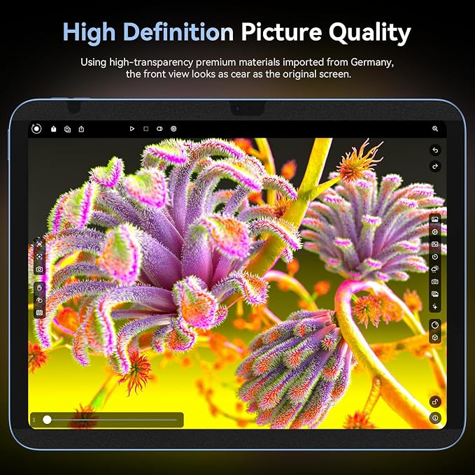360° Magnetic Privacy Screen for iPad 10th Gen 2022 10.9 Inch & iPad 11th Gen A16 2025 11in, 4 Way Privacy Removable Anti Glare Blue Light Filter Shield Film Anti Spy Protector