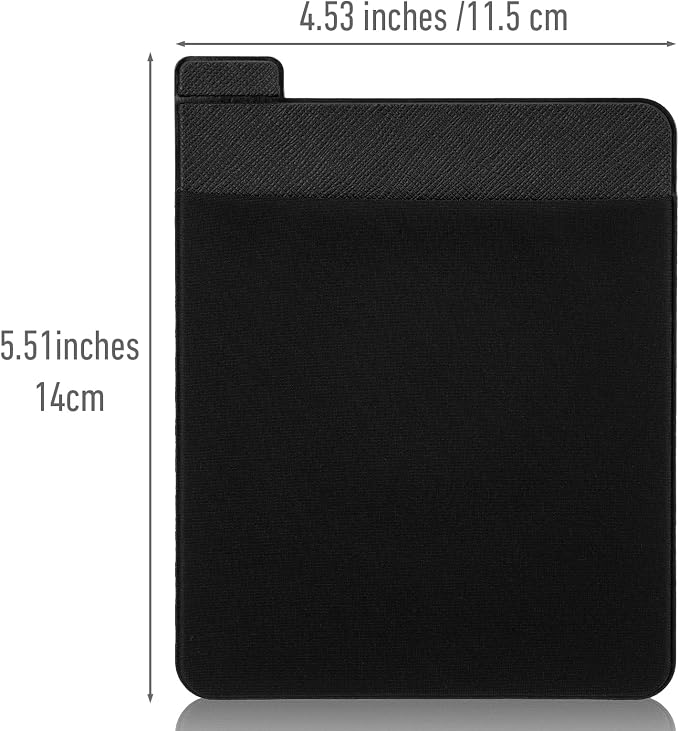 Portable External Hard Drive Carrying Case for Laptop, Adhesive Pouch Holder for Laptop Compatible with External 2.5" HDD, SSD, Magic Mouse, USB Cable and More, Black