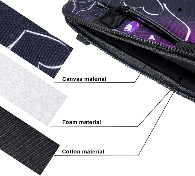 icolor 14.5 15 15.6 Inches Canvas Laptop Shoulder Bag Case,Messenger Bag Sleeve Pouch,Travel Briefcase,Computer Ultrabook Notebook Protective Carrying Bag with Adjustable Strap,Heart & Butterfly