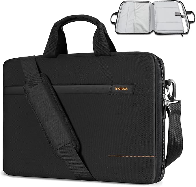 Inateck 15.6 Inch TSA Friendly Laptop Bag Case for Men and Women, Compatible with Most 15-15.6 inch Laptops, with Trolley Strap