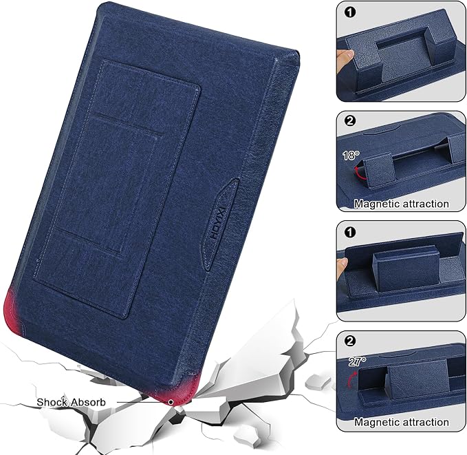 HoYiXi 15.6 16 Inch Laptop Sleeve Case with Stand Feature for MacBook Pro 16 2025 & 2021,ASUS Vivobook 15/MacBook Pro 15/Surface 3/Matebook D15/Galaxy Book Flex,15-16'' Laptop Cover,Blue