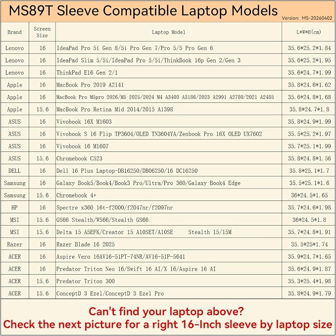 Smatree MS89TP Hard Protective 16 inch Laptop Sleeve Case Compatible for Samsung Galaxy, Lenovo IdeaPad/Thinkpad, HP Spectre, DELL 16 Plus, ASUS Zenbook, for Apple MacBook,MSI Acer Gaming Laptop,Pink