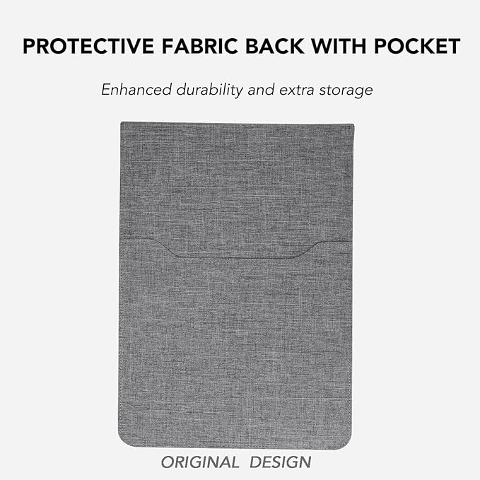 5-in-1 Laptop Sleeve with Wireless Charging for iPad MacBook Pro 12" 13" 14", Charge Mat for Phone Earbuds iWatch, Executive Office Organizer with Pocket, Waterproof Vegan Leather Case (Black)